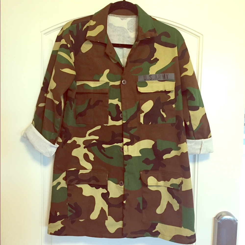 US army camoflague military jacket